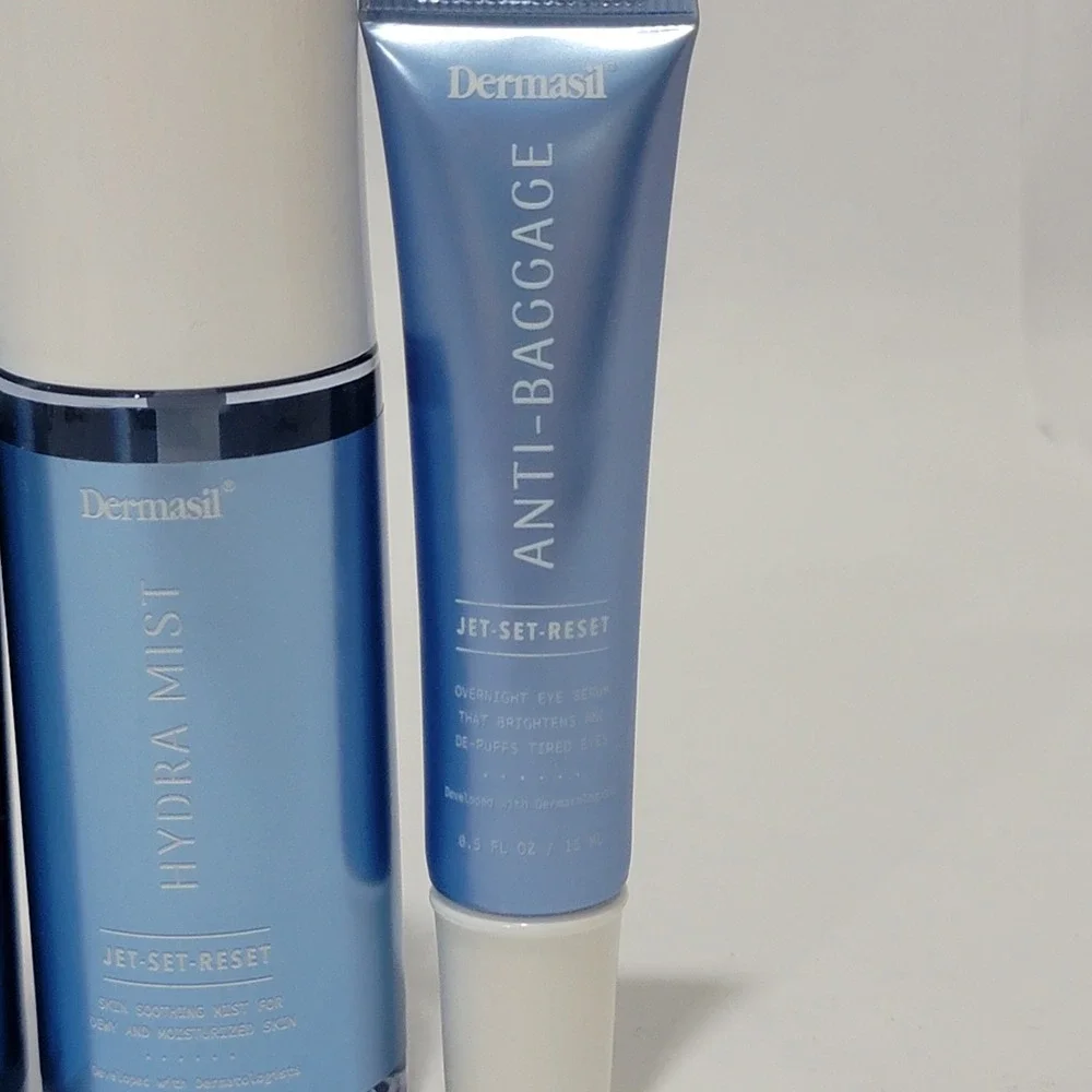Dermasil Jet-Set-Reset Skincare Set Hydra Serum Mist Moisture Lock Anti-Baggage